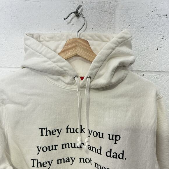 Supreme “They F*ck You Up” Poem Hooded Sweatshirt FW16 - Picture 5 of 14